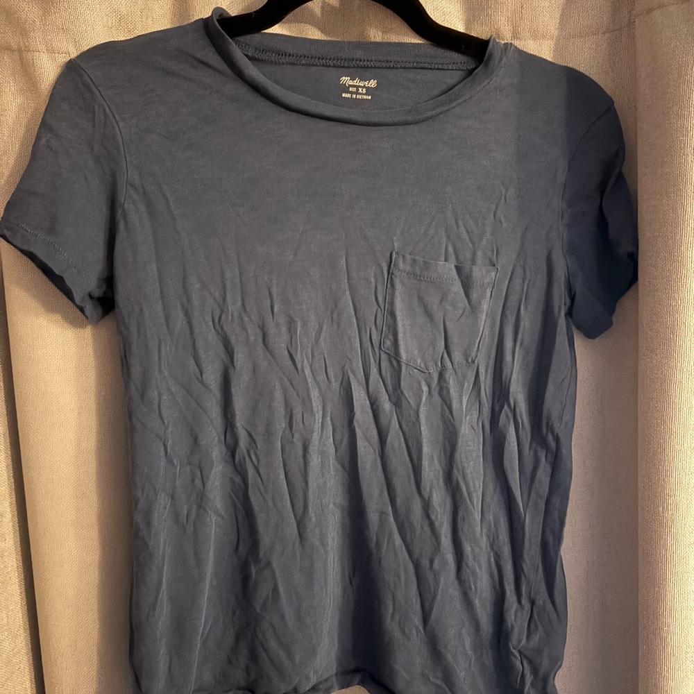 Madewell Slate Blue Short Sleeve Tee